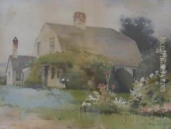 View Of A Home Oil Painting - Charles Walter Stetson