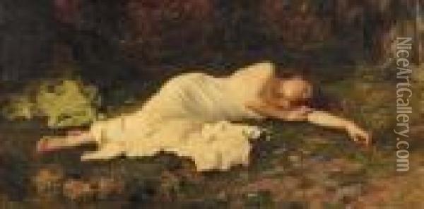 Sweet Dreams Oil Painting - Sophie Gengembre Anderson