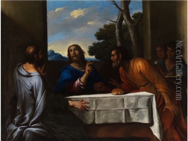 Das Abendmahl In Emmaus Oil Painting - Andrea di Leone