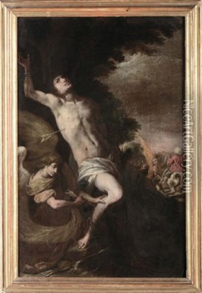 San Sebastiano Oil Painting - Melchiorre Gherardini