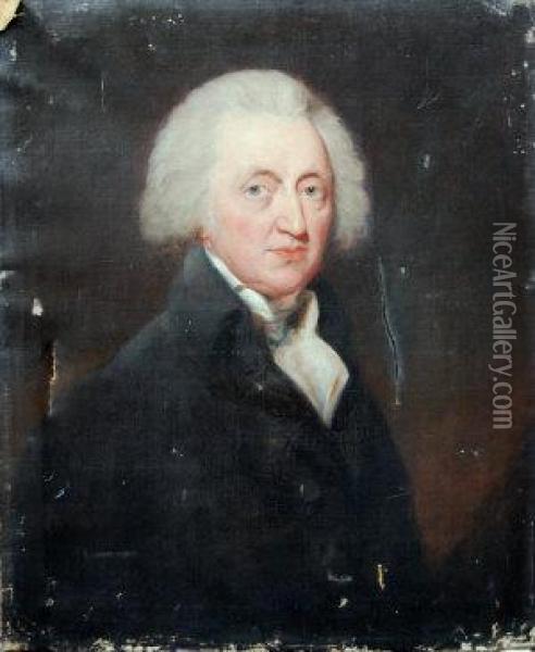Portrait Of A Gentleman Oil Painting - Gilbert Stuart