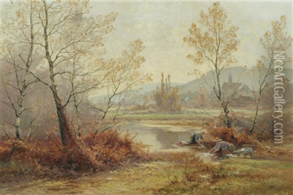 Matinee D'automne Dans Le Jura Oil Painting - Albert Gabriel Rigolot