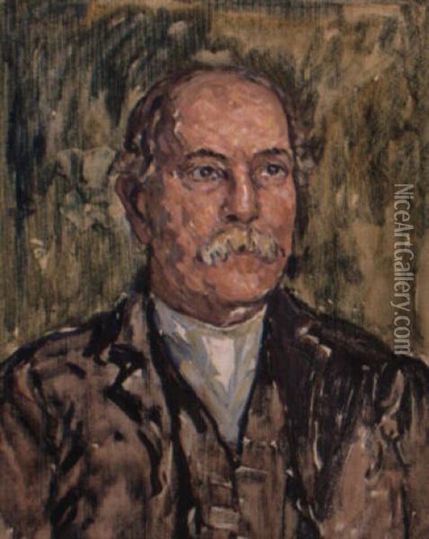 Portrait Of Horace R. Burdick Oil Painting - Maurice Prendergast