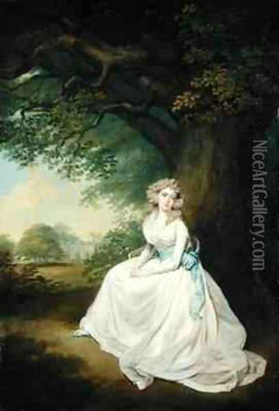 Lady Chambers Oil Painting - Arthur William Devis