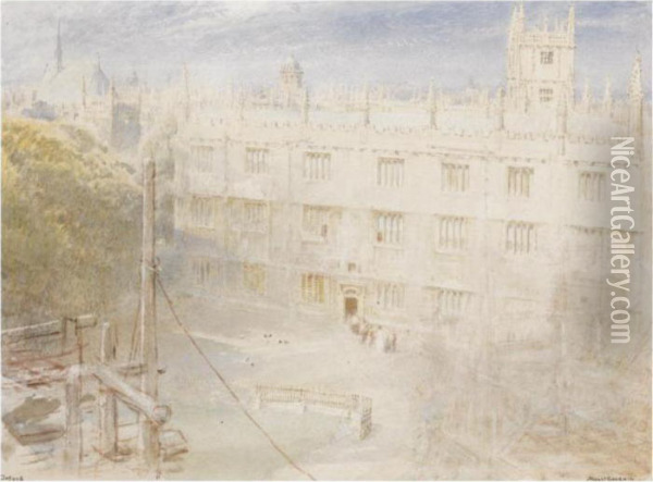 The Bodleian Library, Oxford Oil Painting - Albert Goodwin