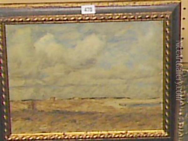 Cloudy Sky Studland Oil Painting - James Stevens Hill