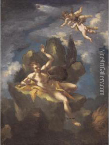 Prometheus Oil Painting - Michele Da Parma (see Rocca)