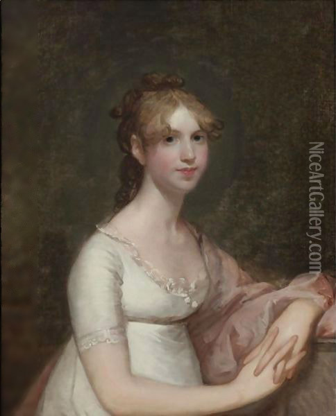 Miss Anna Powell Mason (Mrs. Patrick Grant) Oil Painting - Gilbert Stuart