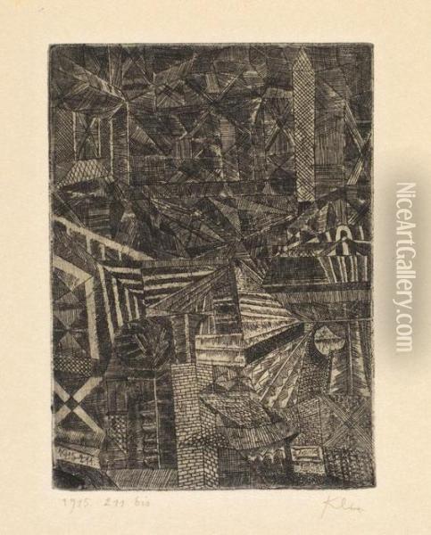 Spiegelndes Fenster Oil Painting - Paul Klee