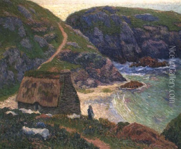 La Baie Du Pouldu (finistere) Oil Painting - Henry Moret
