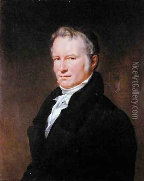 Baron Alexander von Humboldt 1769-1859 Oil Painting - Henri (Karl Ernest Rudolf Heinrich Salem) Lehmann