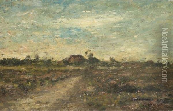 Landschaft Mit Bauernhaus Oil Painting - Rudolf Hockner