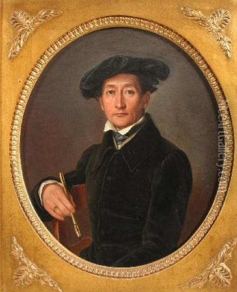 Portrait Von August Kestner Oil Painting - Sebastian Gutzwiller