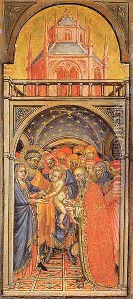 The Circumcision of Jesus 1425 Oil Painting - Ottaviano Nelli