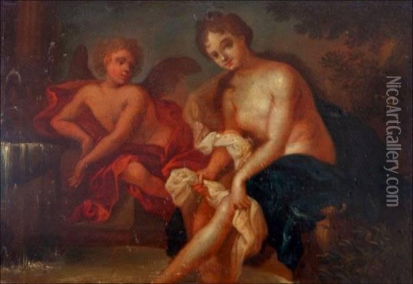 Venus And Cupid Oil Painting - Gerard de Lairesse