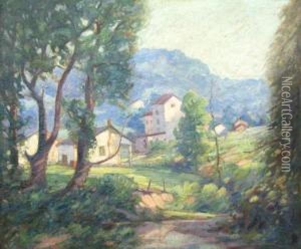 Spring Time Oil Painting - Clarence W. Staley