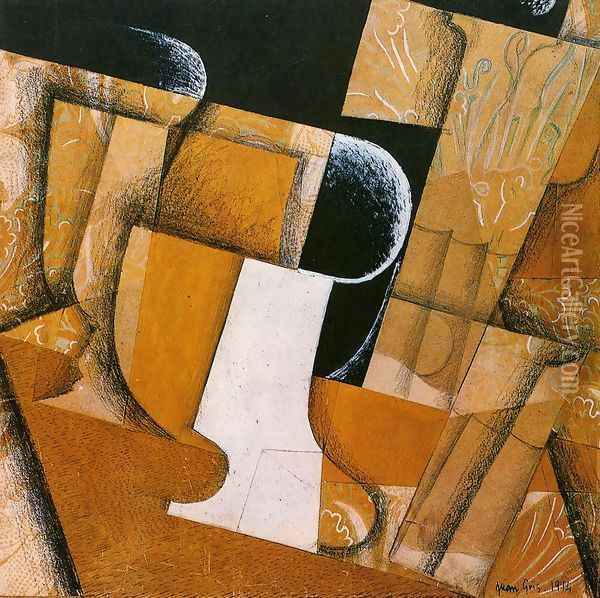 The Glass Oil Painting - Juan Gris