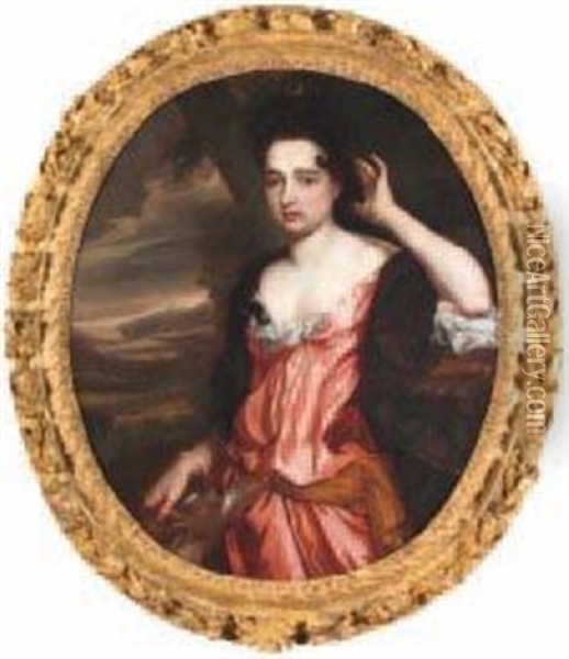 Portrait Presume De Madame De Grignan (fille De Madame De Sevigne) En Diane Chasseresse Oil Painting - Pierre Mignard the Elder