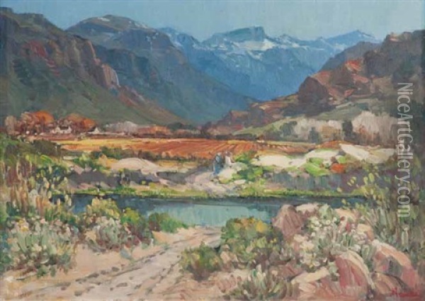Sandhills, Hex River Valley Oil Painting - Pieter Hugo Naude