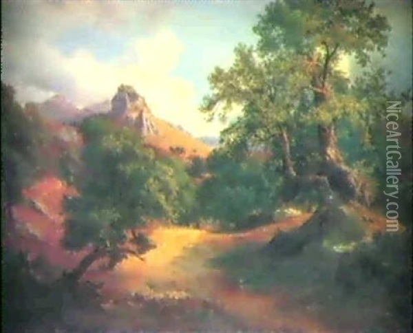 Romische Campagna Landschaft Oil Painting - Johann Jakob Frey