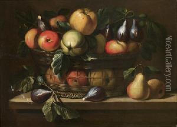 Corbeille De Fruits Oil Painting - Giovanni Stanchi