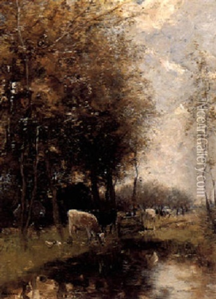 Springtime Oil Painting - Willem Maris