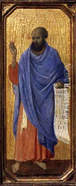 Ezekiel 1308-11 Oil Painting - Duccio Di Buoninsegna