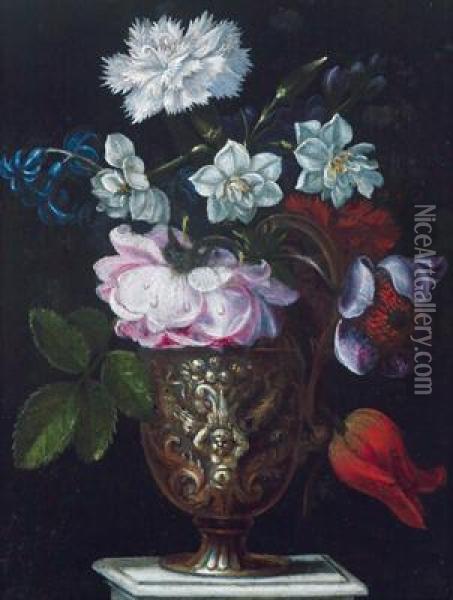 Orta Floreale Oil Painting - Caspar Hirscheli