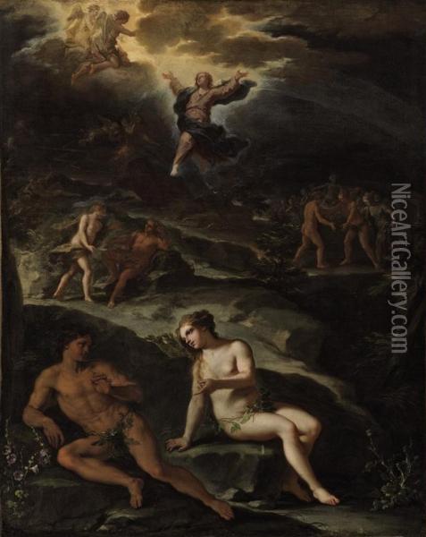The Garden Of Eden Oil Painting - Giovan Battista Lama