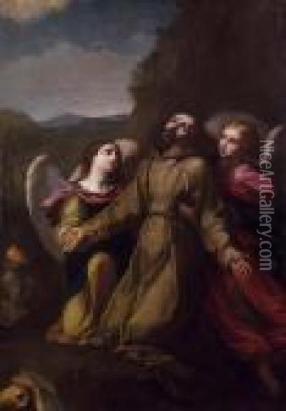 San Francesco Riceve Lestimmate Oil Painting - Guido Reni