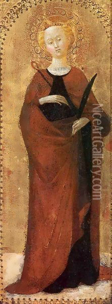 Saint Apollonia Oil Painting - Stefano Di Giovanni Sassetta