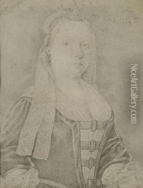 Half-length Portrait Of A Young Woman, Turned To The Right Oil Painting - Mary Beale