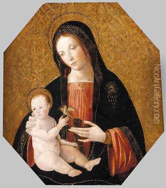 Virgin and Child 1492-94 Oil Painting - Bernardino di Betto (Pinturicchio)
