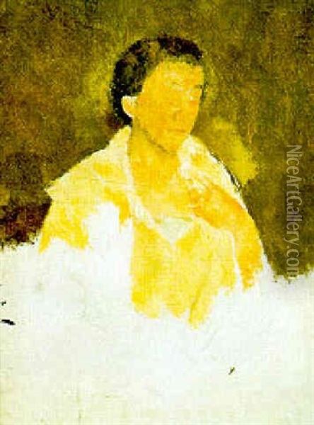 Autoportrait, 1948 Oil Painting - Christian Berard