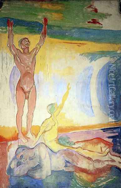 Awakening Men Oil Painting - Edvard Munch