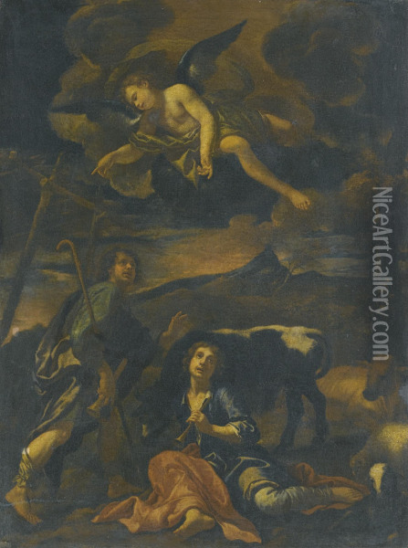 The Annunciation To The Shepherds Oil Painting - Onorio Marinari