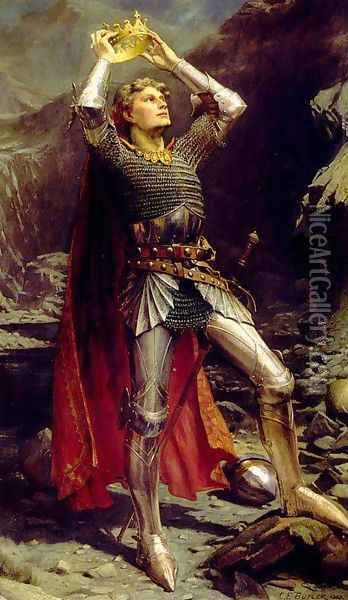 King Arthur Oil Painting - Charles Ernest Butler