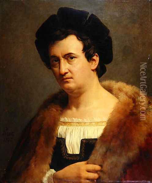 Portrait of Francois Joseph Talma 1763-1826 Oil Painting - Francois-Edouard Picot