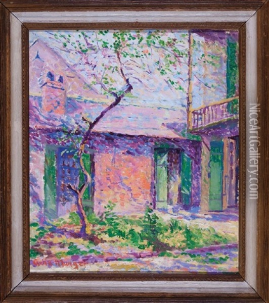 In Frenchtown Oil Painting - Anne Wells Munger