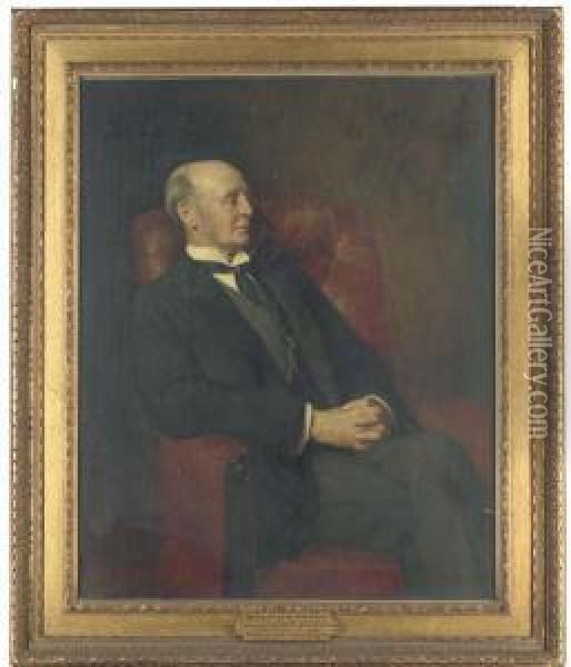 Portrait Of Henry Richard Tomkinson Oil Painting - John Maler Collier