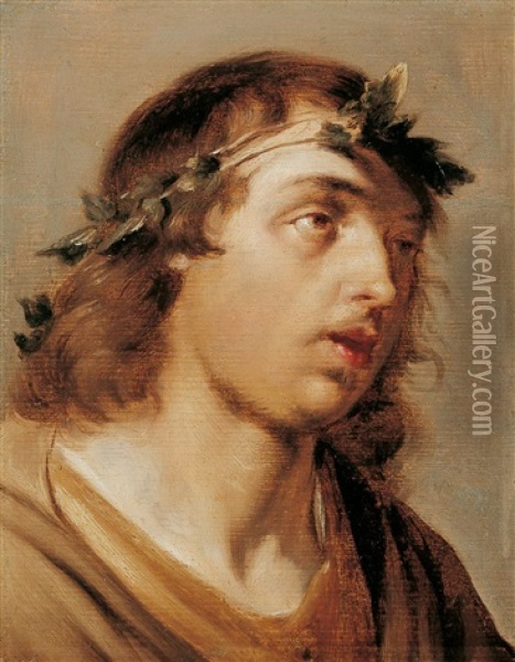 Der Jugendliche Bacchus Oil Painting - Jan De Bray