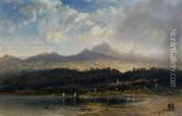 Le Mont Santis Oil Painting - Pieter Francis Peters