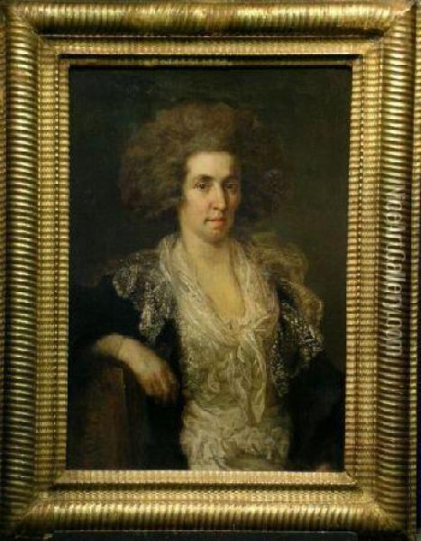 Portrait Of A Woman Oil Painting - Francisco De Goya y Lucientes