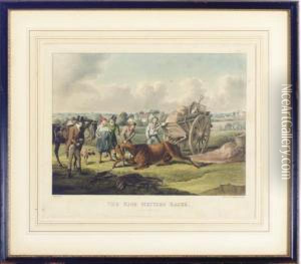 The High Mettled Racer: Four Prints Oil Painting - Henry Thomas Alken