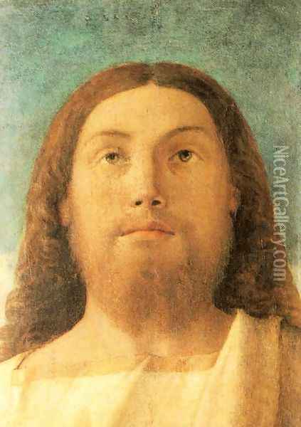 Head of the Redeemer 1500-02 Oil Painting - Giovanni Bellini