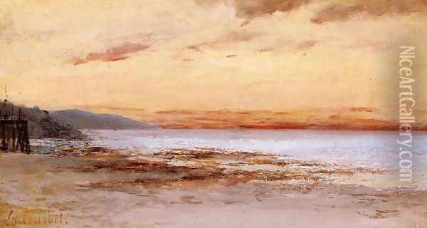 The Beach at Trouville Oil Painting - Gustave Courbet