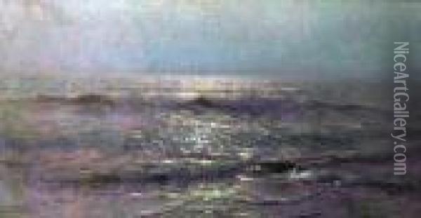 Soir Sur La Mer Oil Painting - Alexander Thomas Harrison