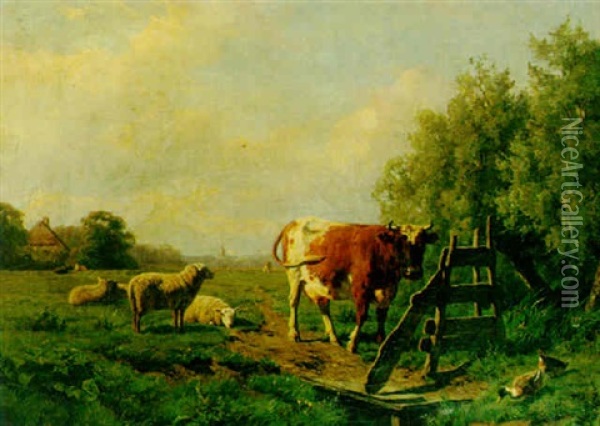 At The Edge Of The Field Oil Painting - Willem Tjarda van Starckenborgh Stachouwer