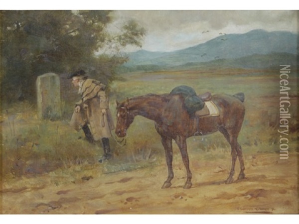 A Long Ride Oil Painting - George Goodwin Kilburne