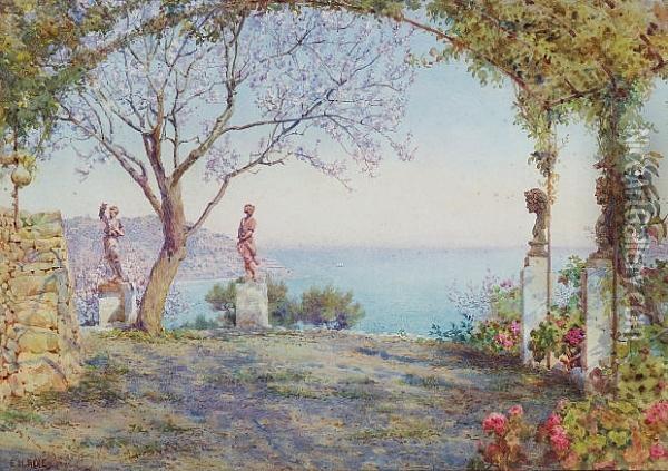 A Garden By The Italian Lakes Oil Painting - Edith Helena Adie